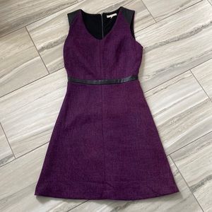 41 Hawthorn Purple/Black Leather Woven Dress - Stitchfix